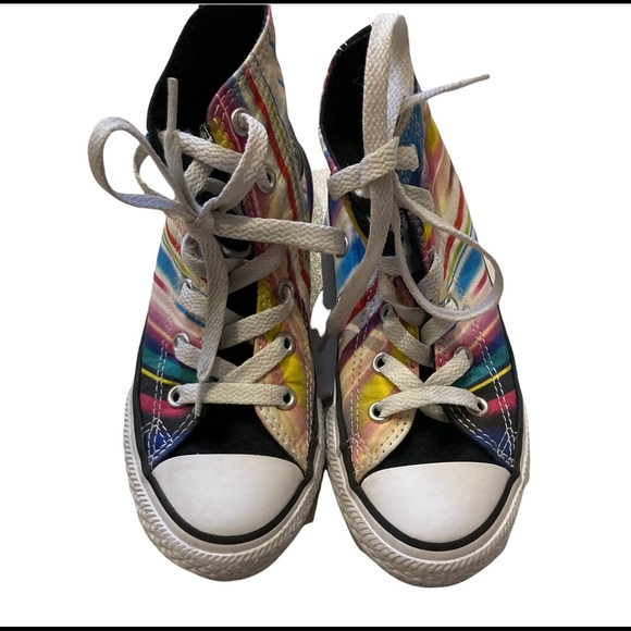 EUC Converse Chuck Taylor All Star Hi Sneaker in Technicolor - Kid Size 12.5US - Picture 2 of 3